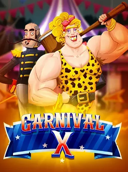 Decorative casino game artwork for Super Spin: Carnival X