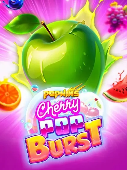 Decorative casino game artwork for Super Spin: Cherrypop Burst